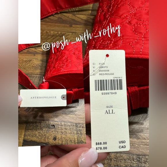 Anthropologie Quilted Barrel Bag, NWT - Picture 8 of 9